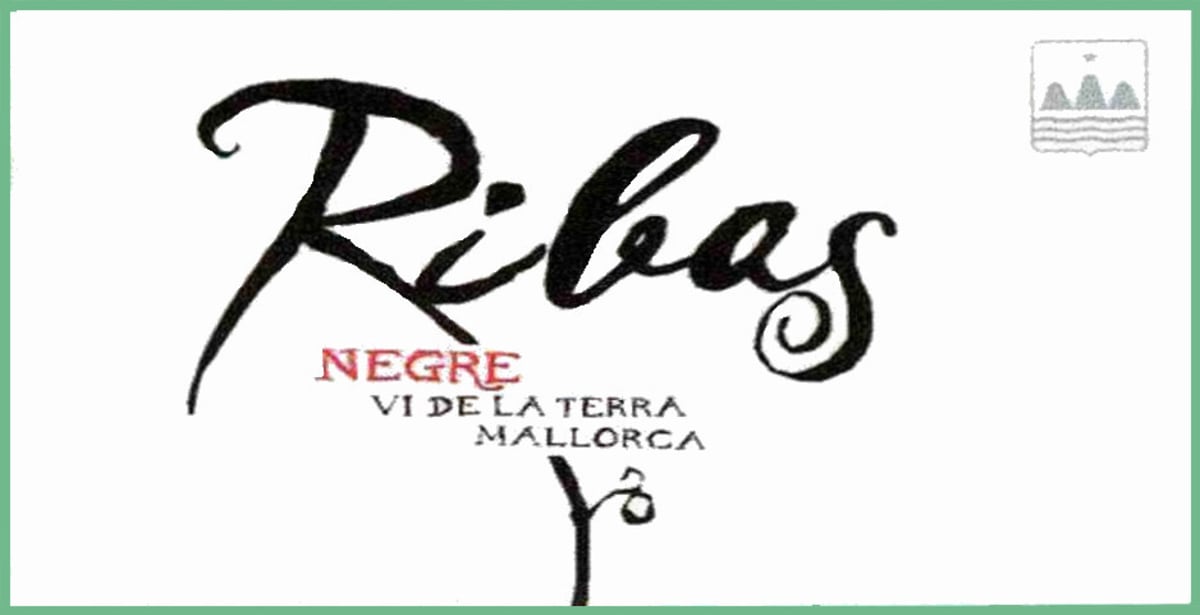 Bodega Ribas Vi de la Terra Mallorca Ribas Negre 2013 Front Label