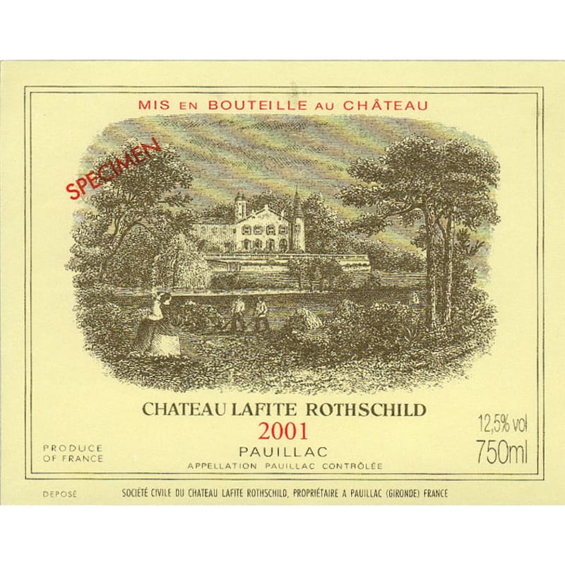 Chateau Lafite Rothschild (1.5 Liter Magnum) 2001 Front Label