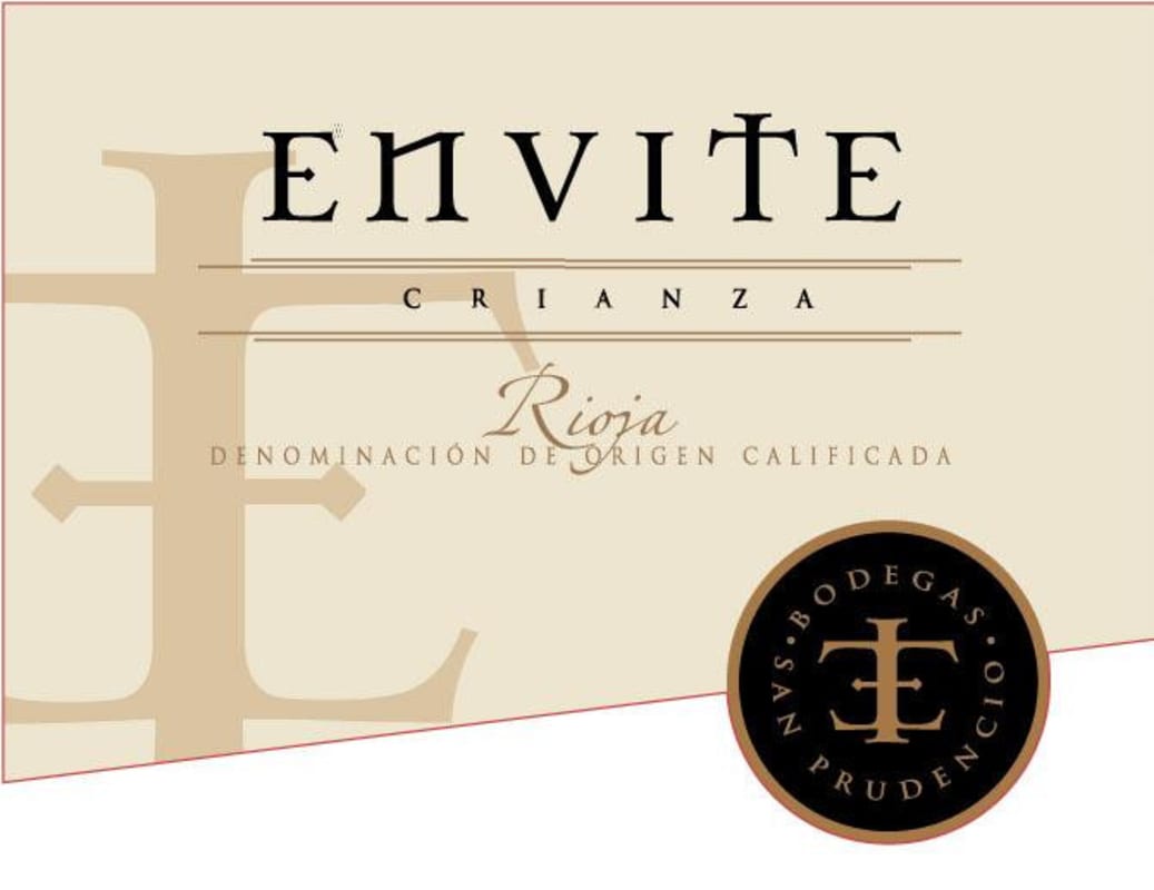 Bodega San Prudencio Envite Crianza 2008 Front Label