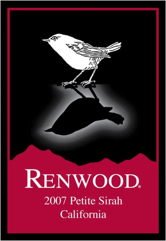 Renwood Petit Sirah 2007 Front Label