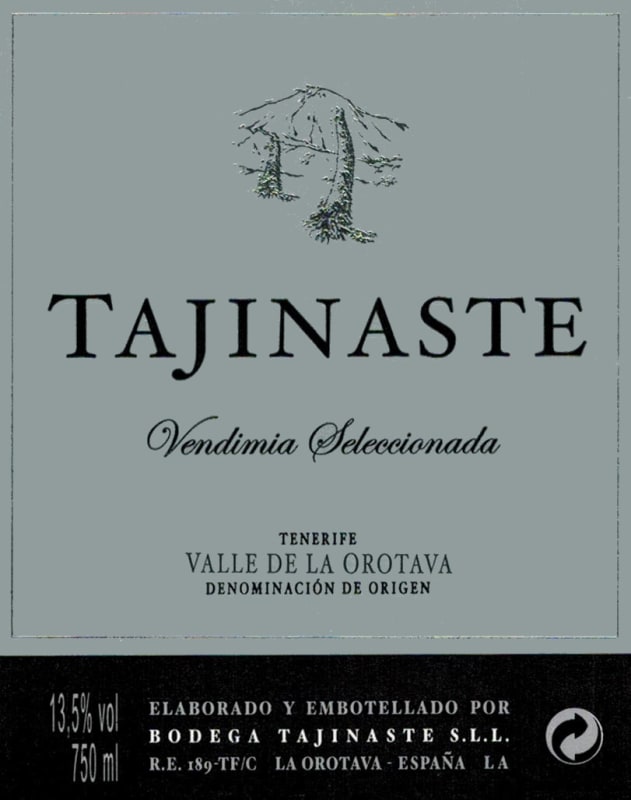 Bodega Tajinaste Vendimia Seleccionada 2011 Front Label