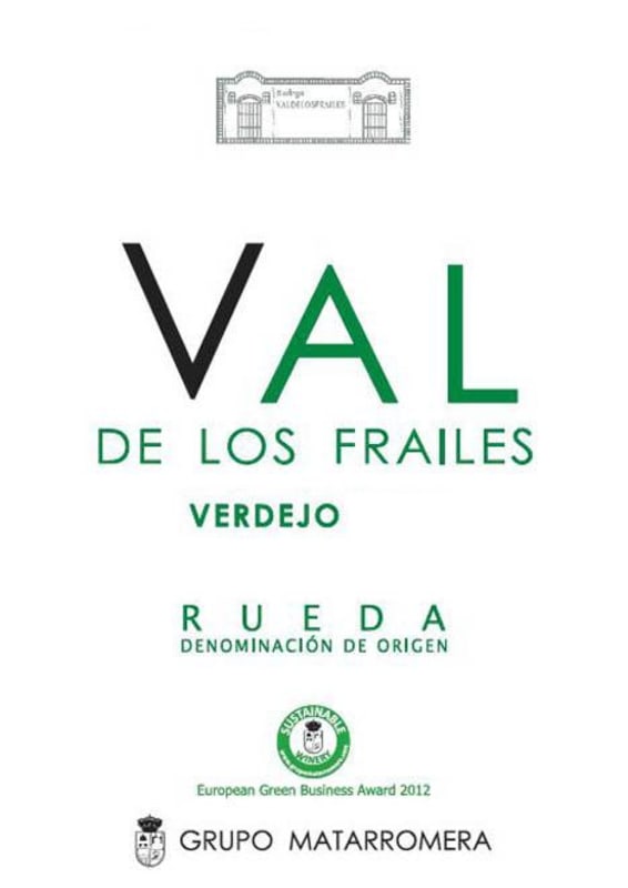 Bodega Valdelosfrailes Verdejo 2014 Front Label