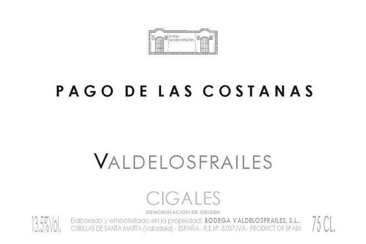 Bodega Valdelosfrailes Pago de las Costanas 2003 Front Label
