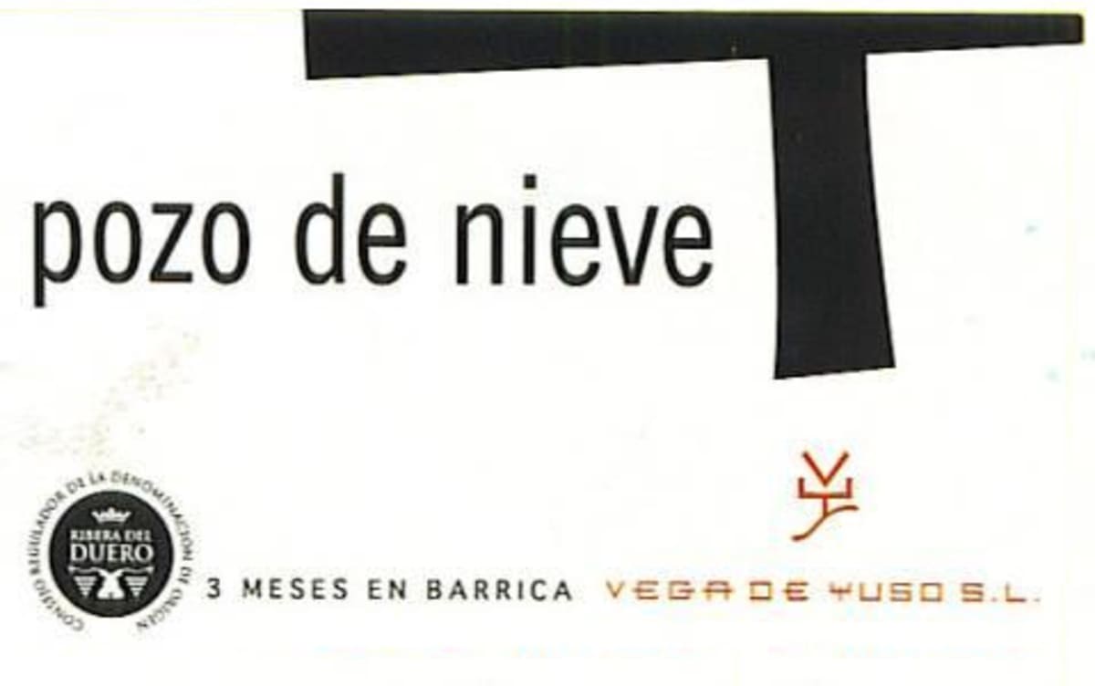 Bodega Vega de Yuso Pozo de Nieve Joven 2013 Front Label