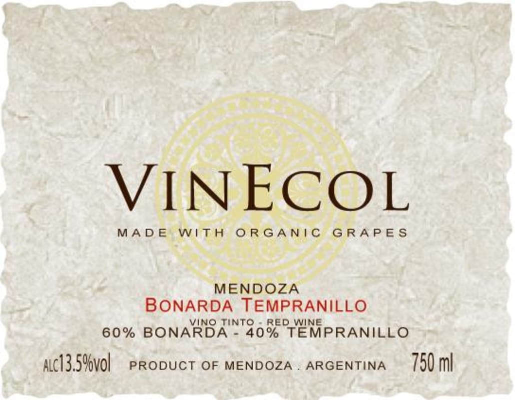 Bodega Vinecol Mendoza Bonarda Tempranillo 2008 Front Label