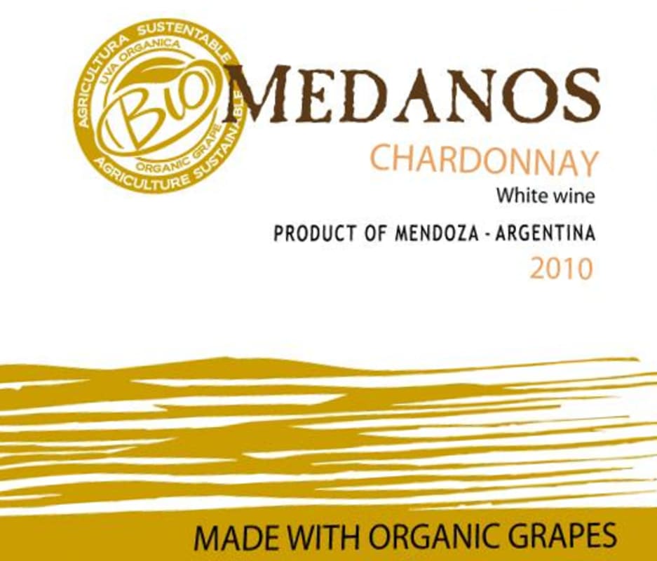 Bodega Vinecol Mendoza Medanos Chardonnay 2010 Front Label