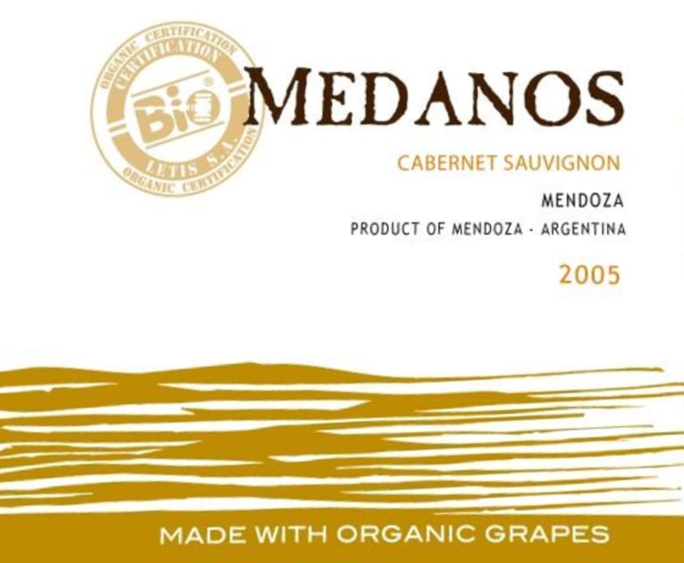 Bodega Vinecol Mendoza Medanos Cabernet Sauvignon 2005 Front Label