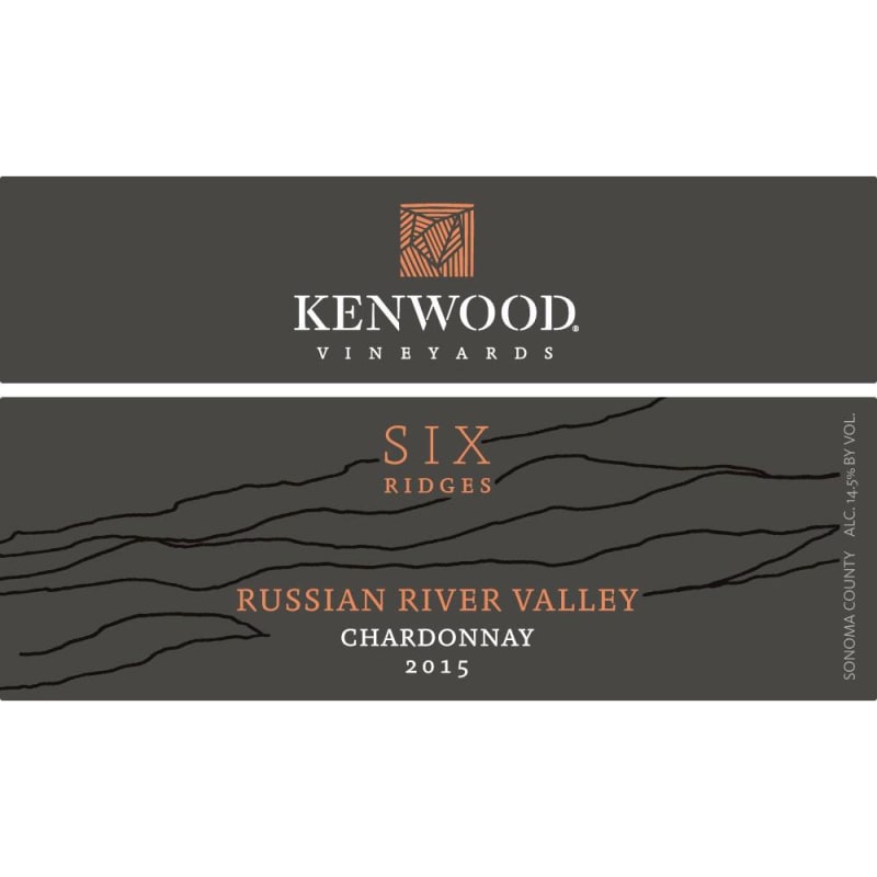 Kenwood Six Ridges Chardonnay 2015 Front Label