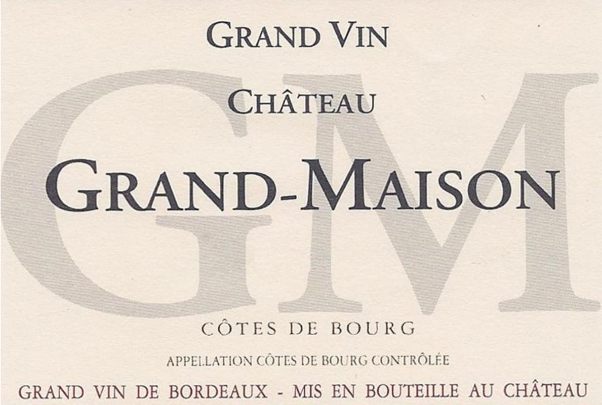 Chateau Grande Maison Cuvee Speciale 2013 Front Label