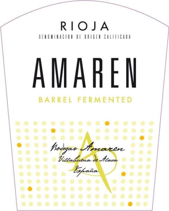 Bodegas Amaren Fermentado en Barrica Blanco 2015 Front Label