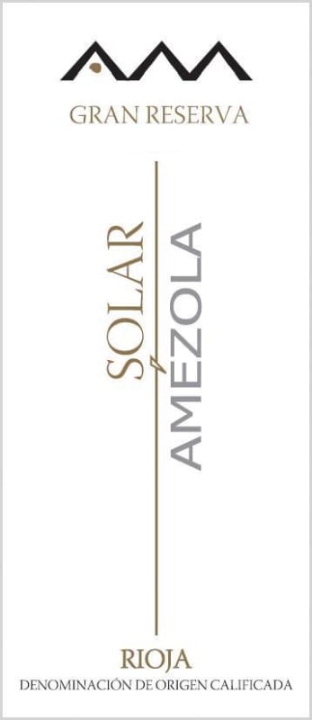 Bodegas Amezola de la Mora Solar Gran Reserva 2004 Front Label