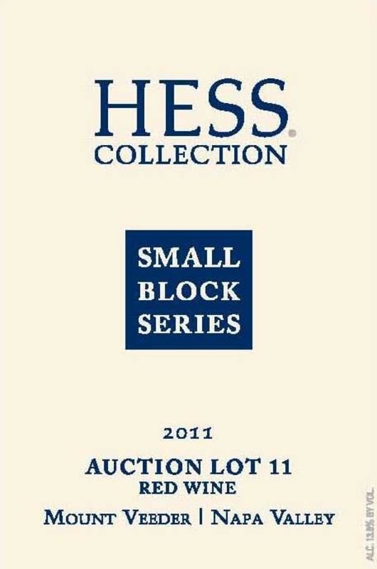 Hess Small Block Series Auction Lot 11 2011 Front Label