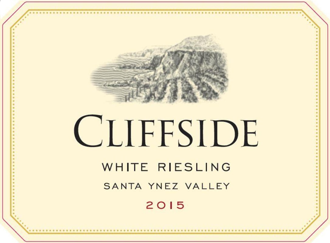 Cliffside White Riesling 2015 Front Label