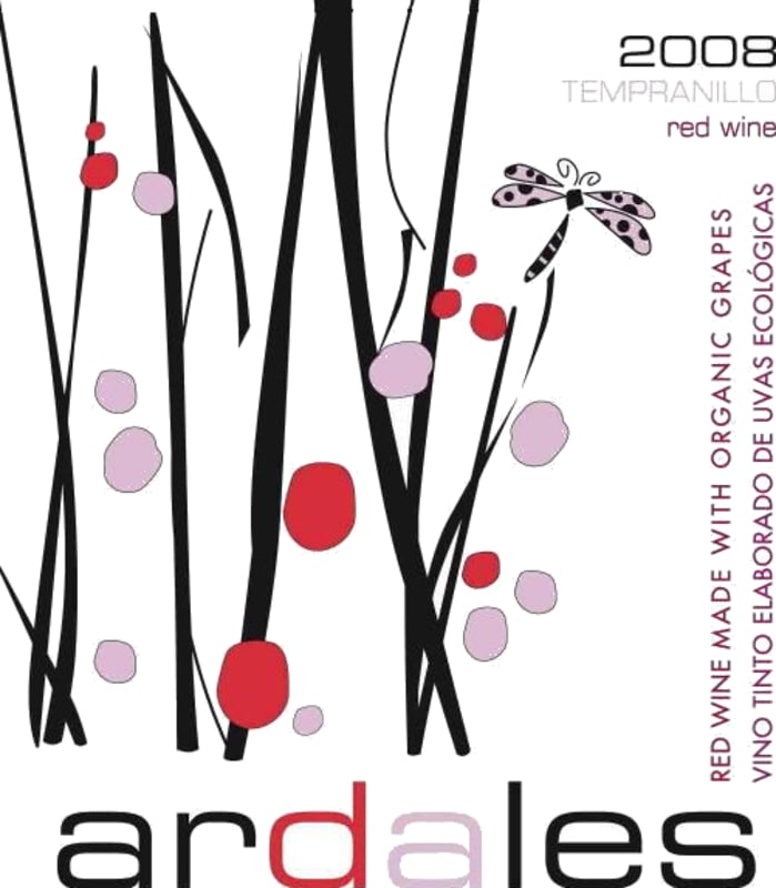 Bodegas Aruspide S.L. Ardales Tempranillo Crianza 2008 Front Label