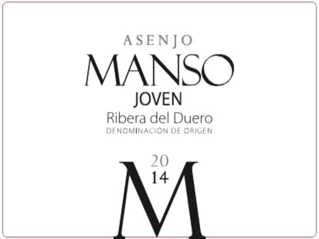 Bodegas Asenjo & Manso Joven 2014 Front Label