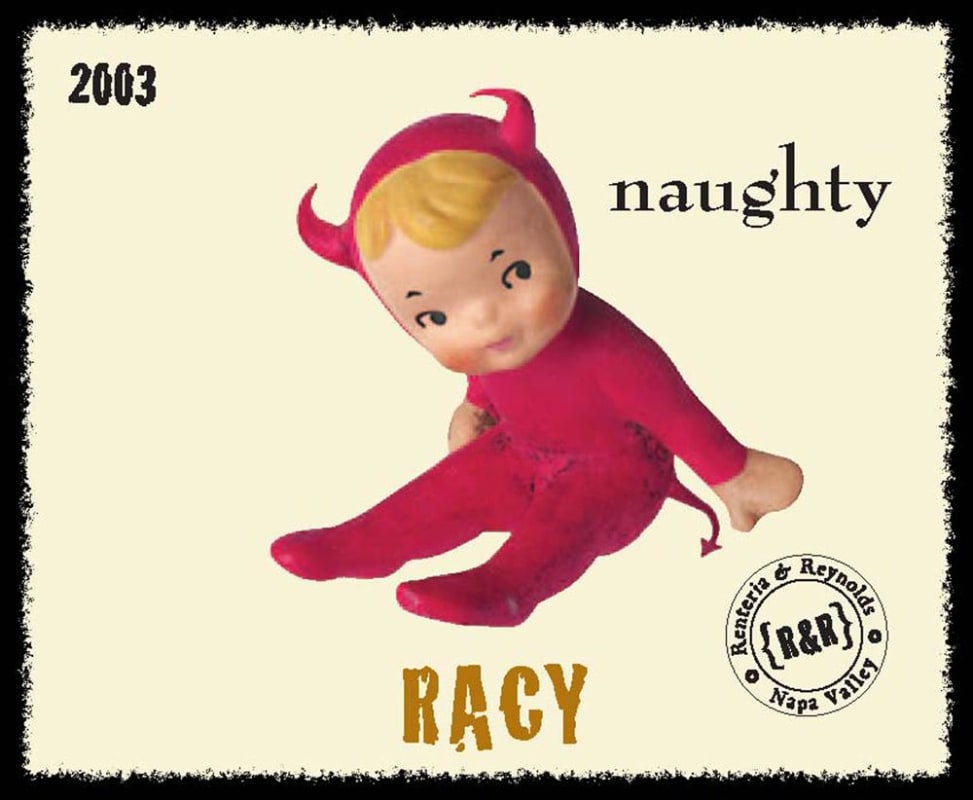 Reynolds Family Winery Naughty Cellars Racy 2003 Front Label