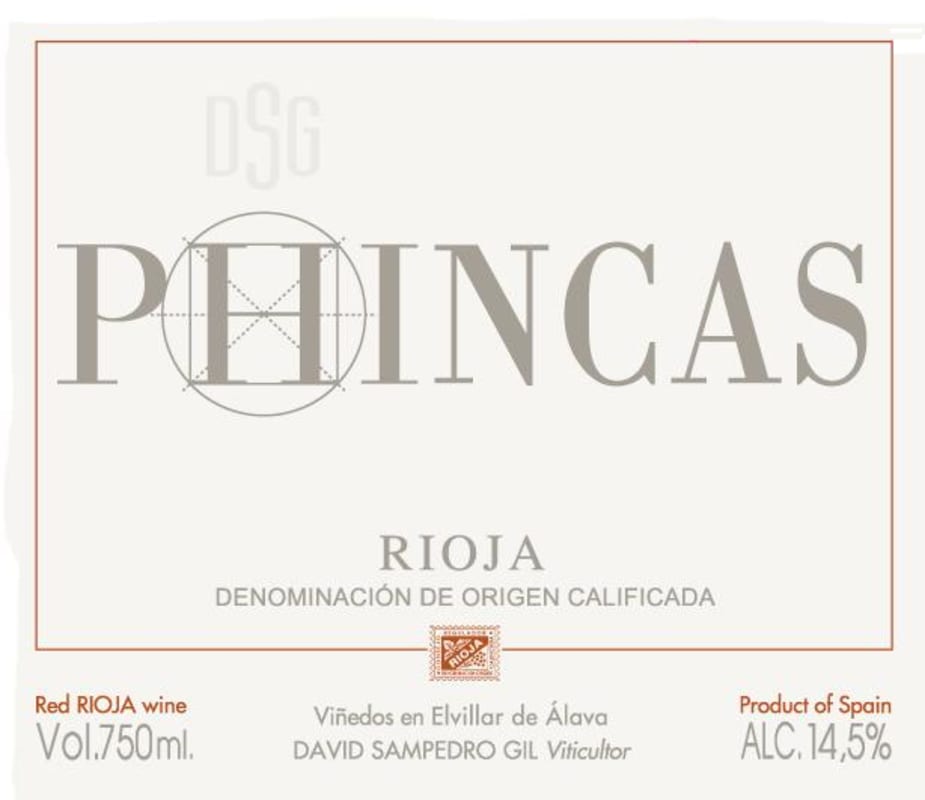 Bodegas Bhilar Phincas 2009 Front Label