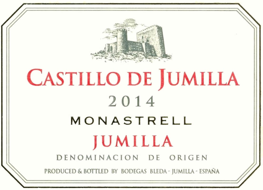 Bodegas Bleda Castillo de Jumilla Joven Monastrell 2014 Front Label