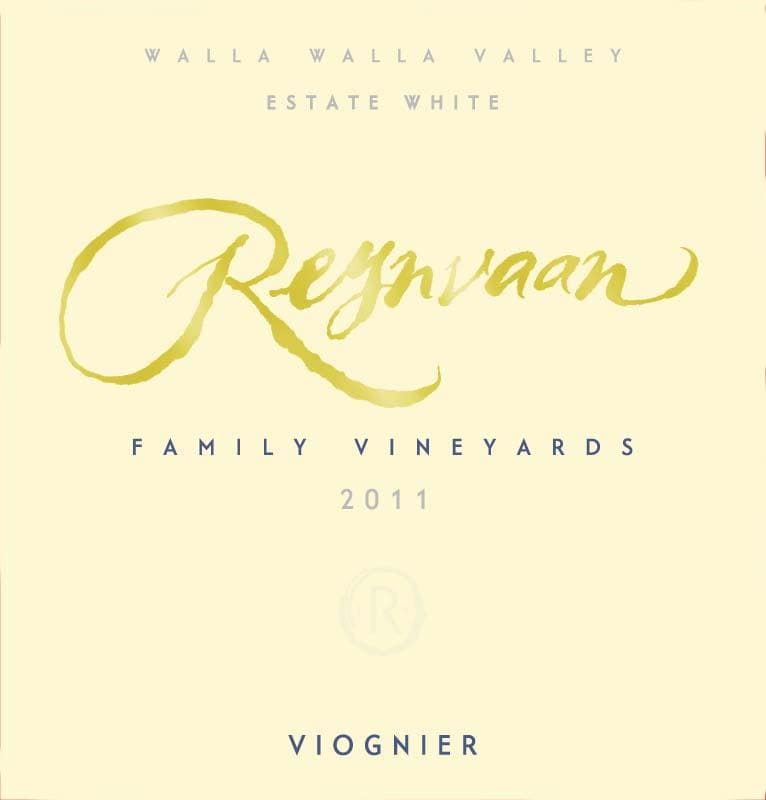 Reynvaan Viognier 2011 Front Label