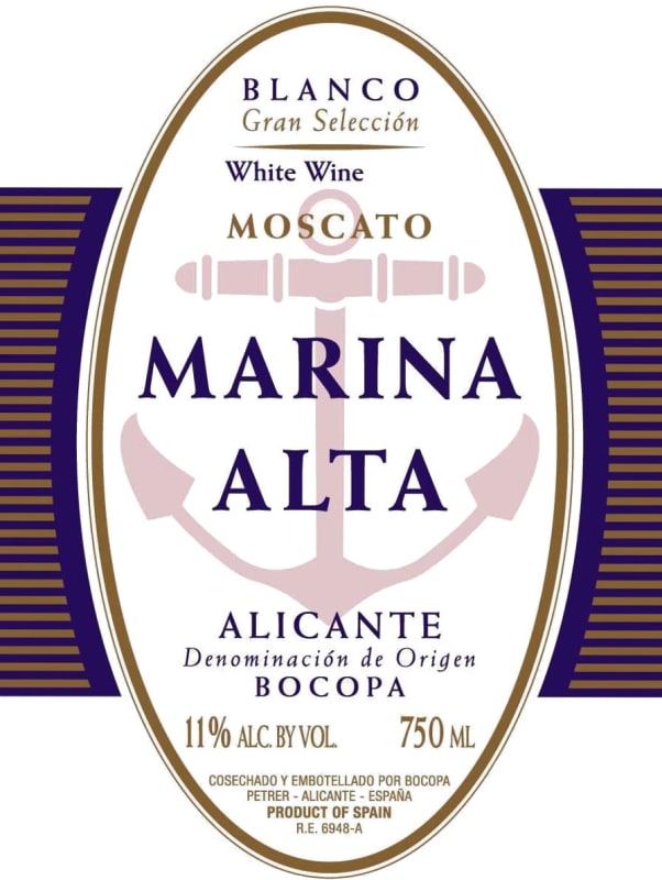 Bodegas Bocopa Marina Alta 2010 Front Label