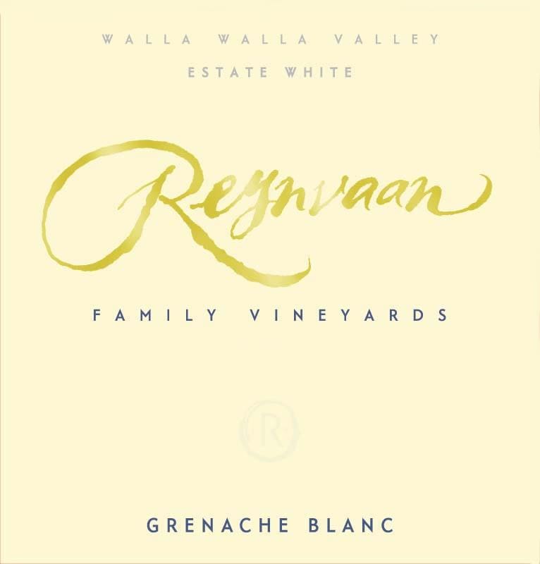 Reynvaan Grenache Blanc 2012 Front Label