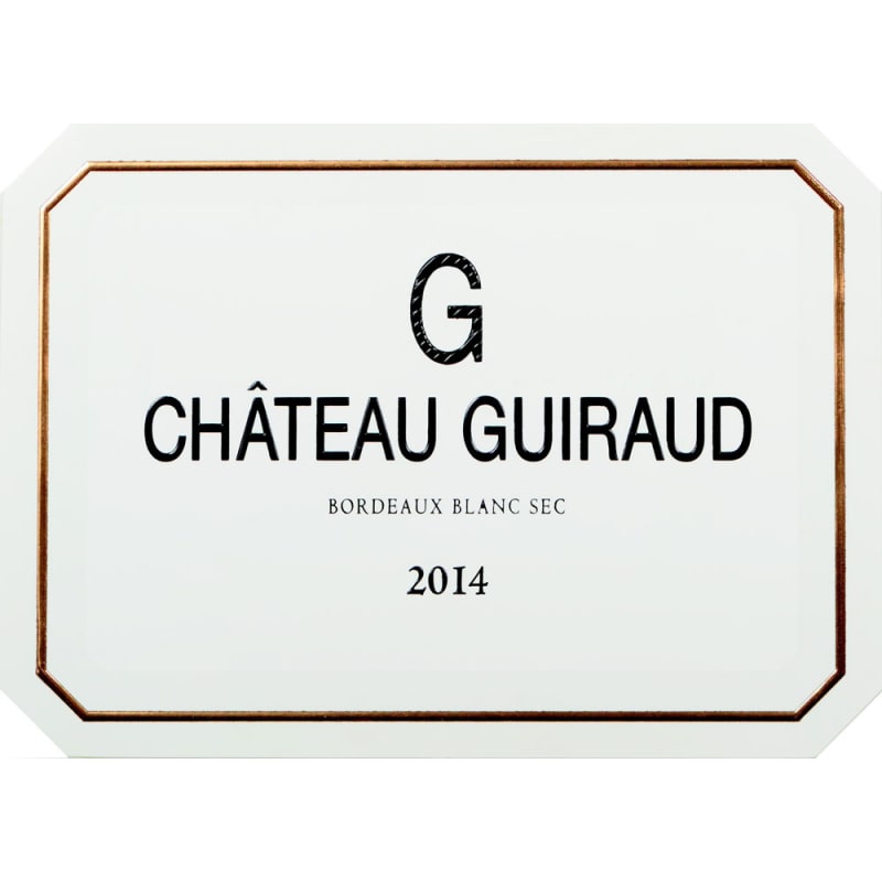 Chateau Guiraud G Bordeaux Blanc 2014 Front Label
