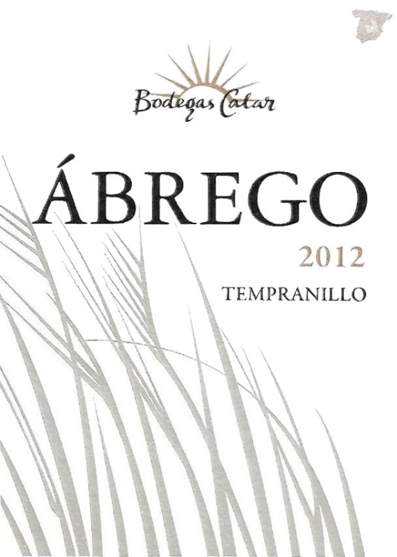 Bodegas Calar Abrego Vino de la Tierra Tempranillo 2012 Front Label