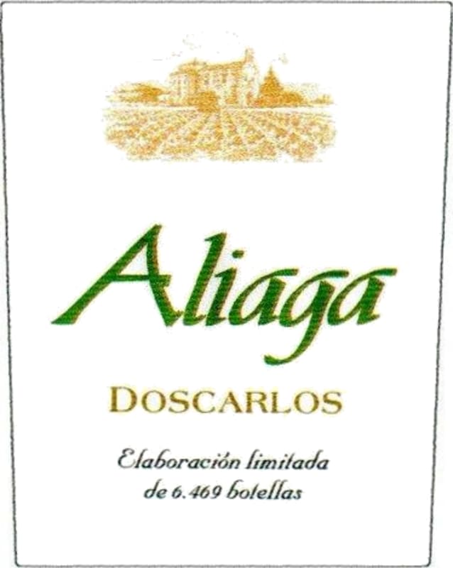 Bodegas Camino del Villar Aliaga Doscarlos Viura 2012 Front Label