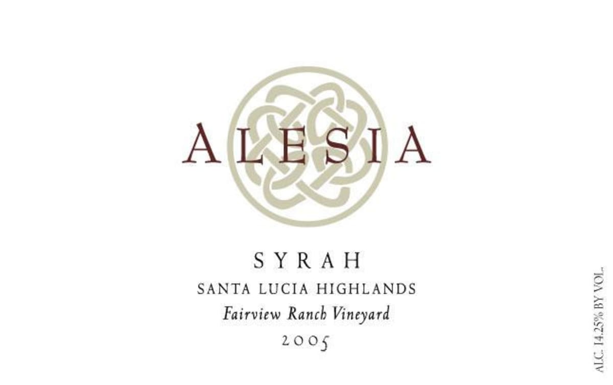 Rhys Alesia Fairview Ranch Vineyard Syrah 2005 Front Label