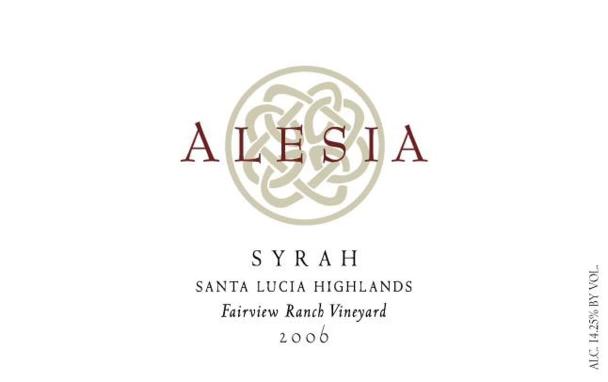 Rhys Alesia Fairview Ranch Vineyard Syrah 2006 Front Label