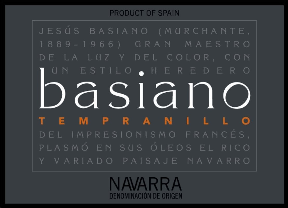 Bodegas Campos de Enanzo Basiano Tempranillo 2015 Front Label