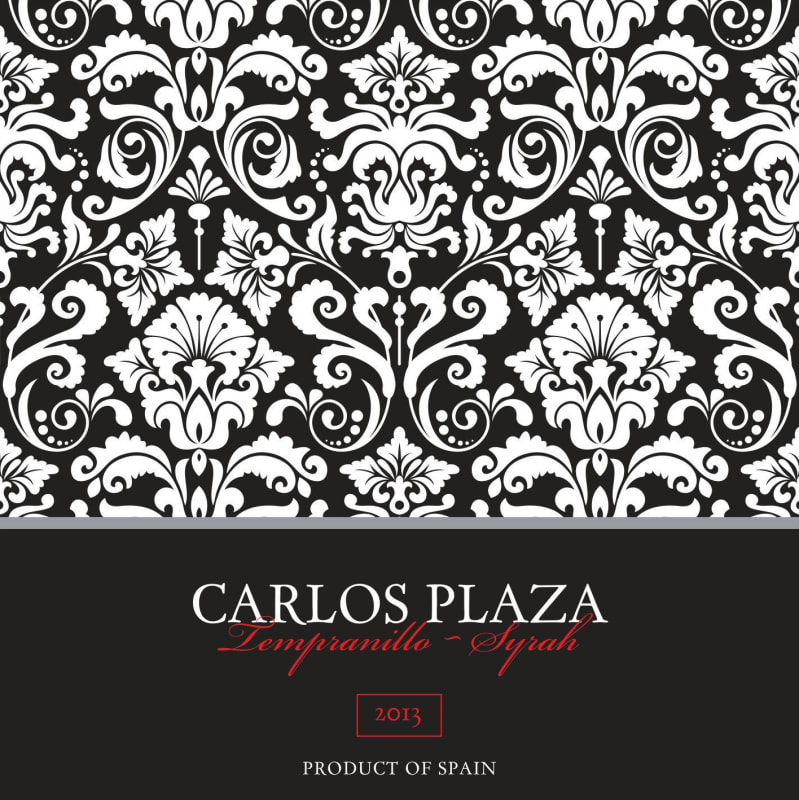 Bodegas Carlos Plaza Joven Tempranillo - Syrah 2013 Front Label