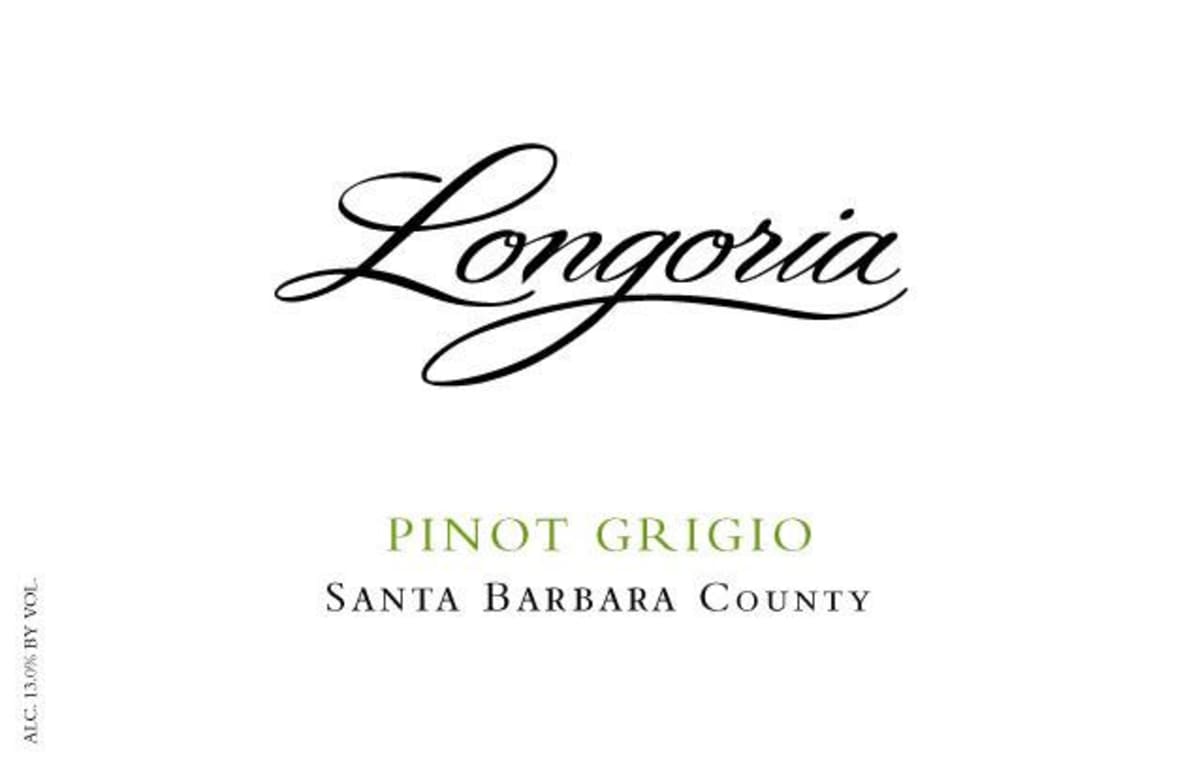 Longoria Pinot Grigio 2015 Front Label