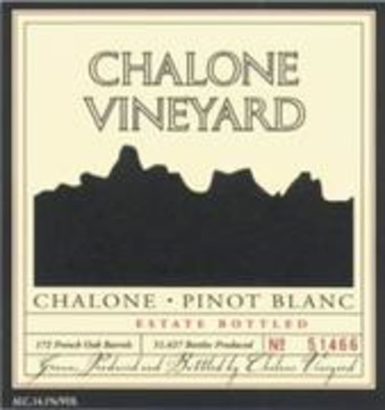 Chalone Estate Pinot Blanc 1999 Front Label