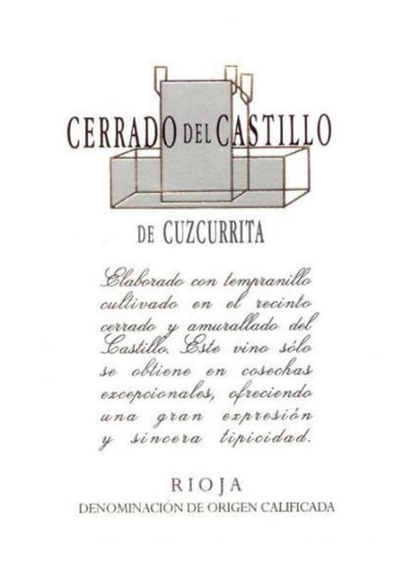 Bodegas Castillo de Cuzcurrita Cerrado del Castillo 2009 Front Label