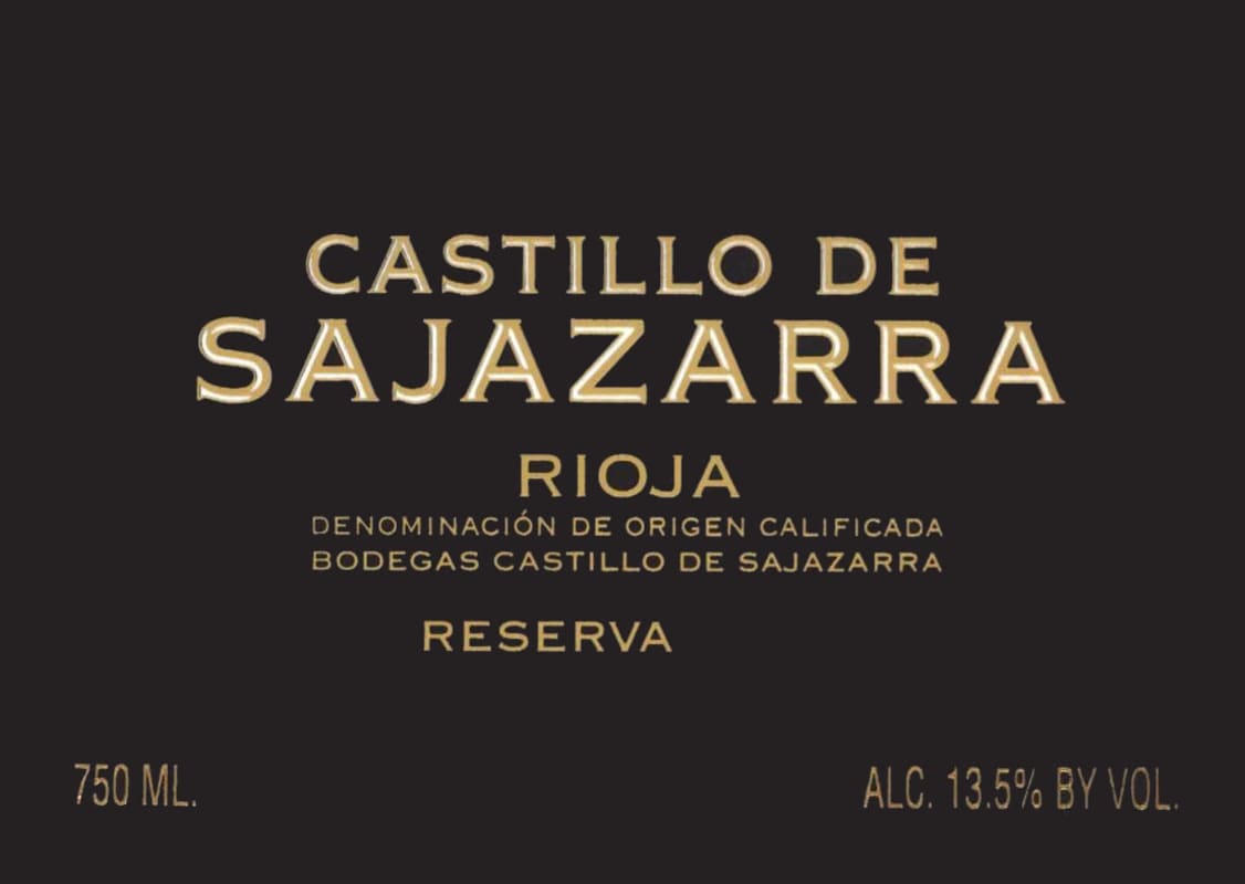 Bodegas Castillo de Sajazarra Reserva 2004 Front Label