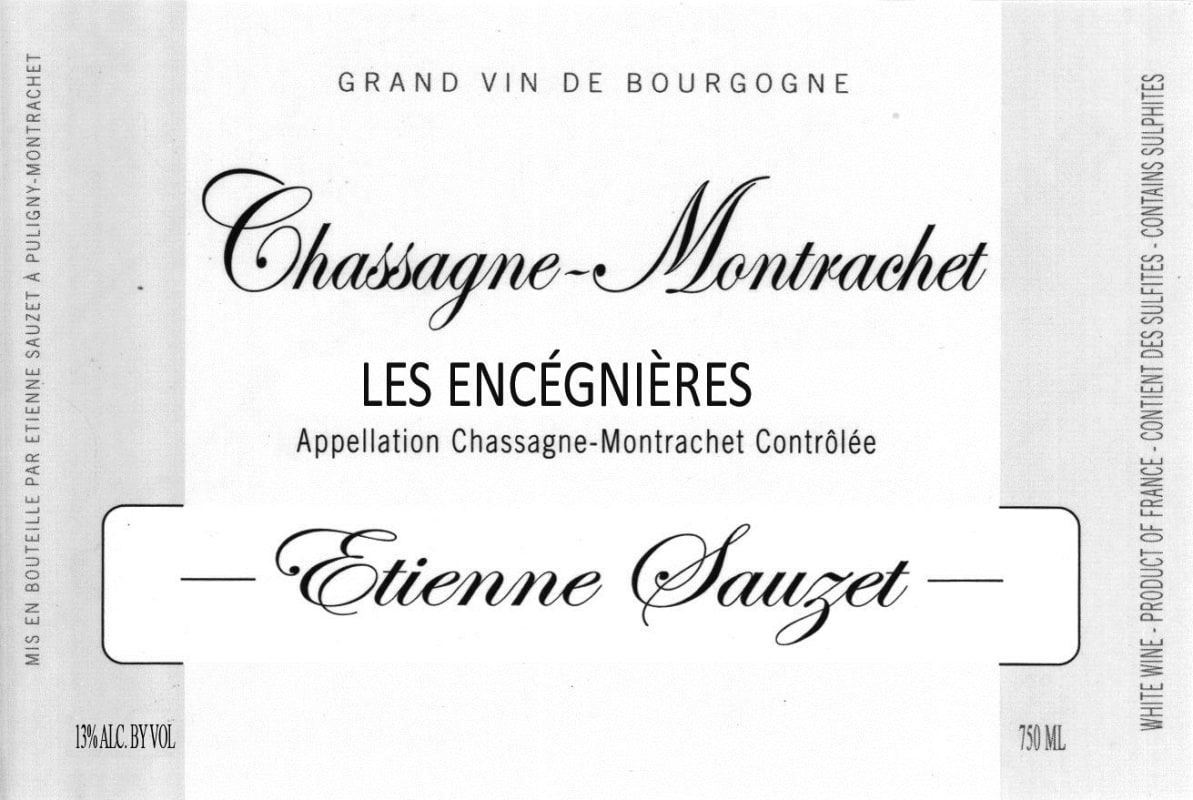 Domaine Etienne Sauzet Chassagne-Montrachet Les Encegnieres 2014 Front Label