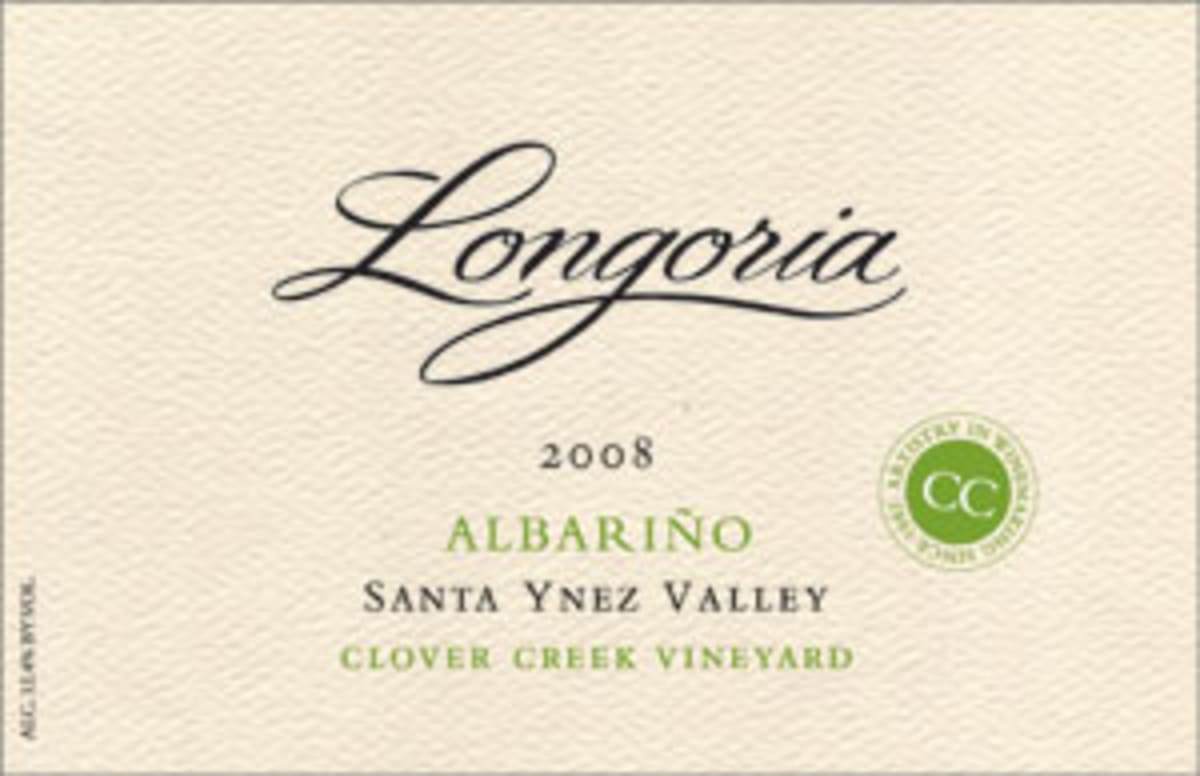 Longoria Albarino 2008 Front Label