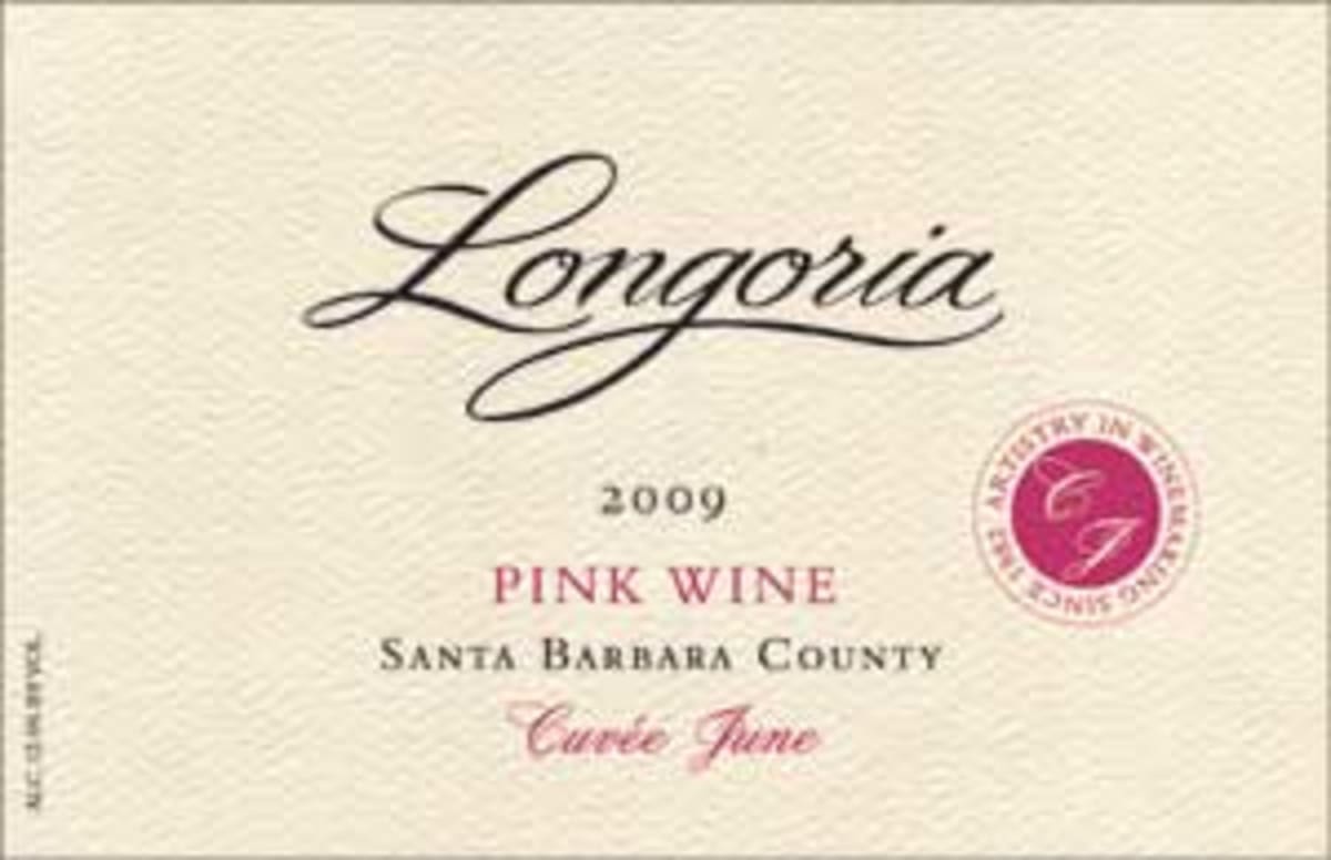 Longoria Cuvee June Pink Wine 2009 Front Label