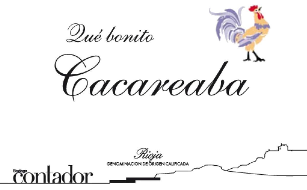 Bodegas Contador Que Bonito Cacareaba Bianco 2014 Front Label
