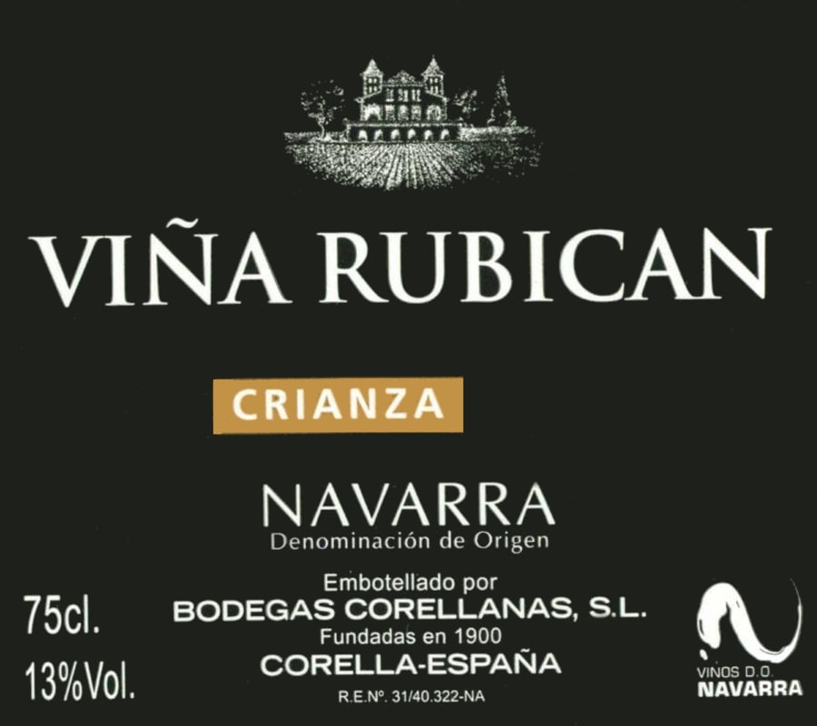 Bodegas Corellanas Vina Rubican Crianza 2010 Front Label