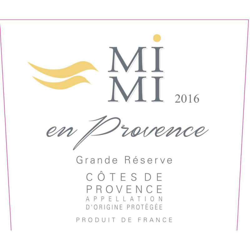 Mi Mi en Provence Grande Reserve Rose 2016 Front Label