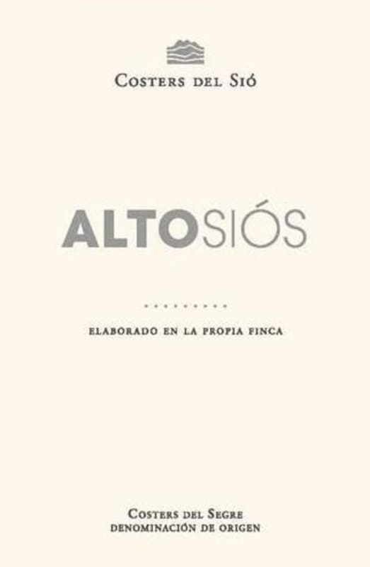 Bodegas Costers del Sio Alto Sios 2011 Front Label