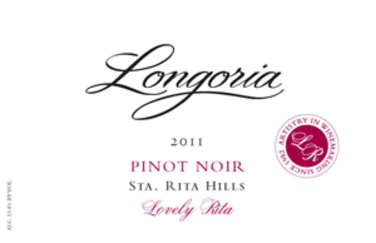 Longoria Lovely Rita Pinot Noir 2011 Front Label