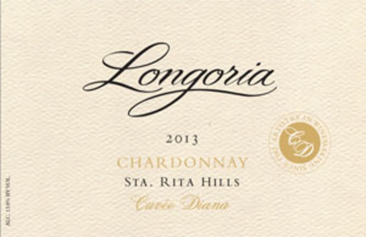Longoria Cuvee Diana Chardonnay 2013 Front Label