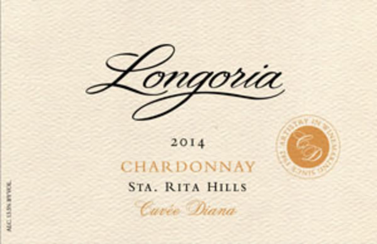 Longoria Cuvee Diana Chardonnay 2014 Front Label