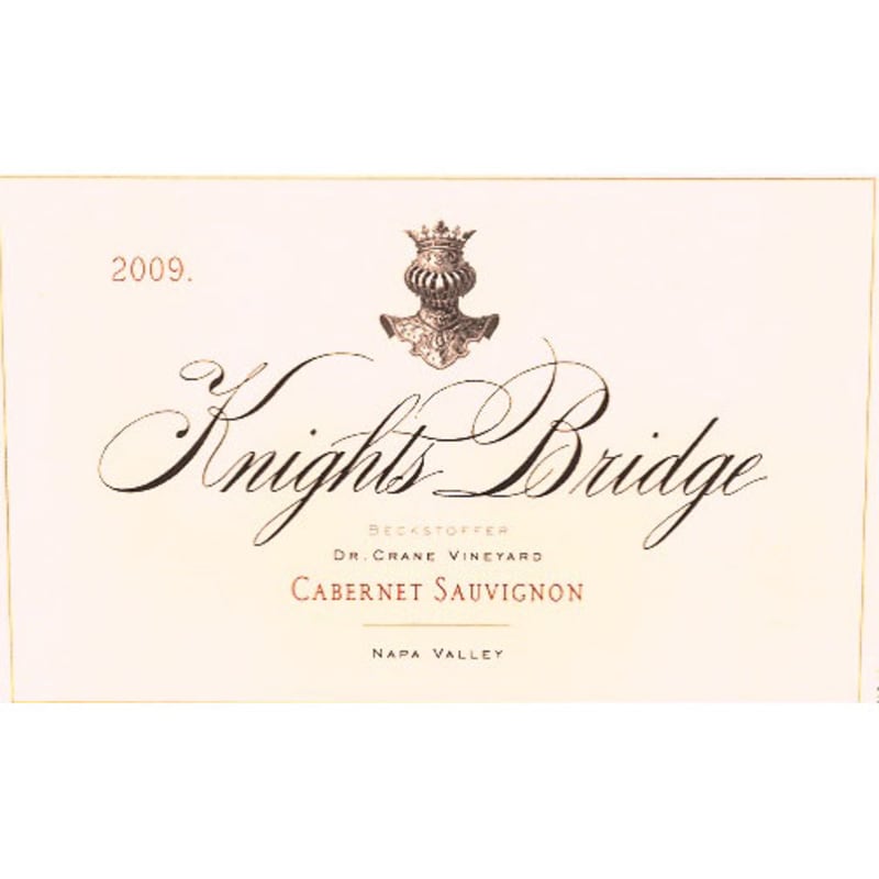 B Cellars Beckstoffer Dr. Crane Vineyard Cabernet Sauvignon 2009 Front Label