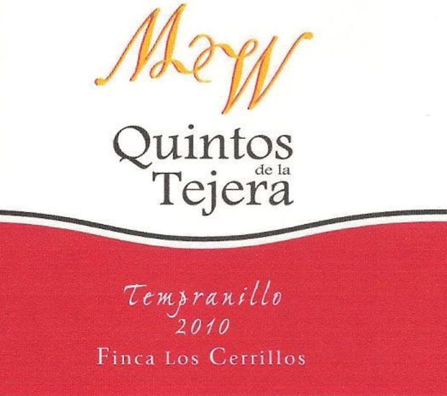 Bodegas de Montalvo Wilmot Quintos de la Tejera Vino de la Tierra Tempranillo 2010 Front Label