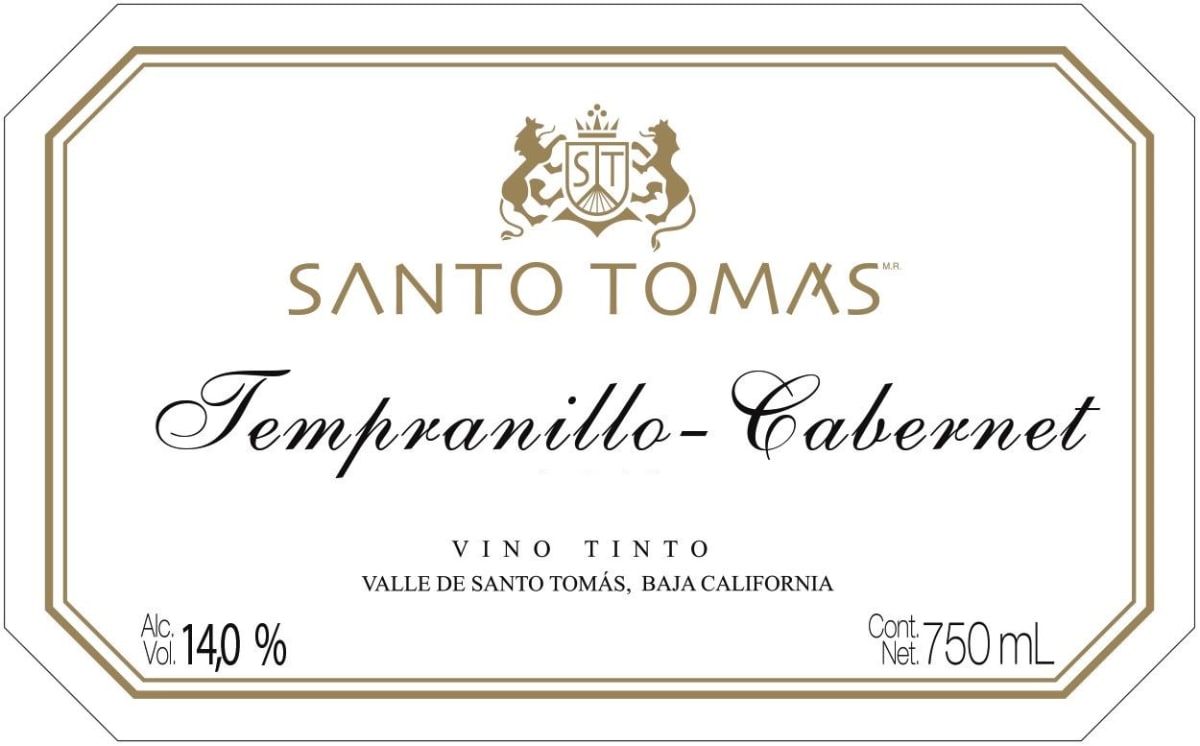 Bodegas de Santo Tomas Tempranillo-Cabernet 2013 Front Label