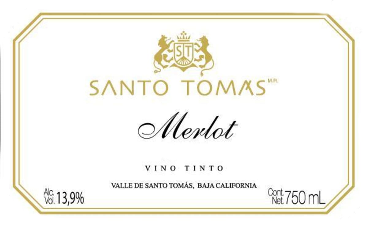 Bodegas de Santo Tomas Merlot 2011 Front Label